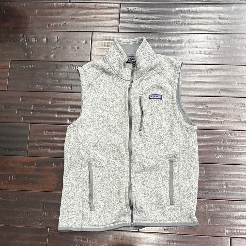 Patagonia Heather Gray Fleece Vest